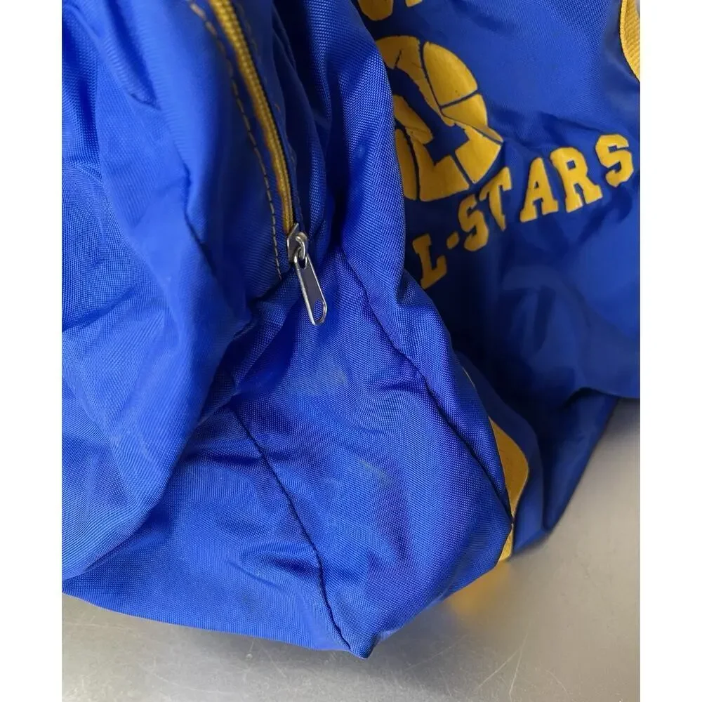 Vintage California All Stars Equipment Duffle Blue Team Bag by Triple M Bag Co.